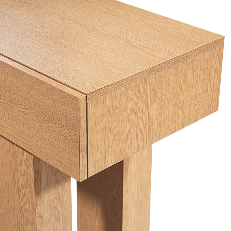 63 in Console Table, Farmhouse Desk Behind the Couch, Wooden Rectangle Entrance Desk, Narrow Long Sofa Table Accent Stand