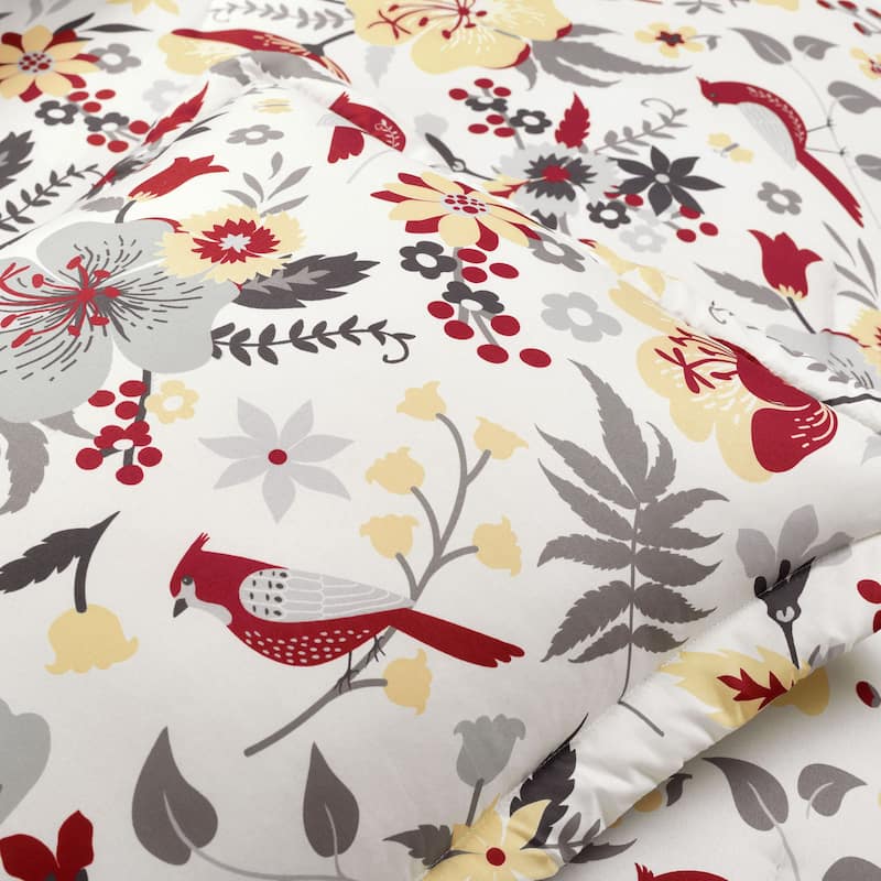 Lush Decor Blooming Garden Reversible 5 Piece Comforter Set