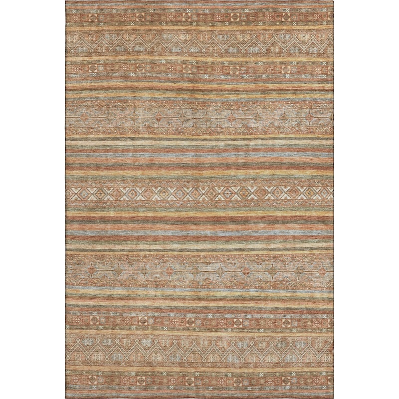 Premium Washable Super Soft Boho Stripes Mayfield Rug
