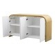 preview thumbnail 29 of 38, Curved Corner Design Wave Door Panel Cabinet
