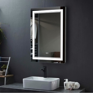 Smart LED Anti-fog Bathroom Vanity Mirror w/ Dimme