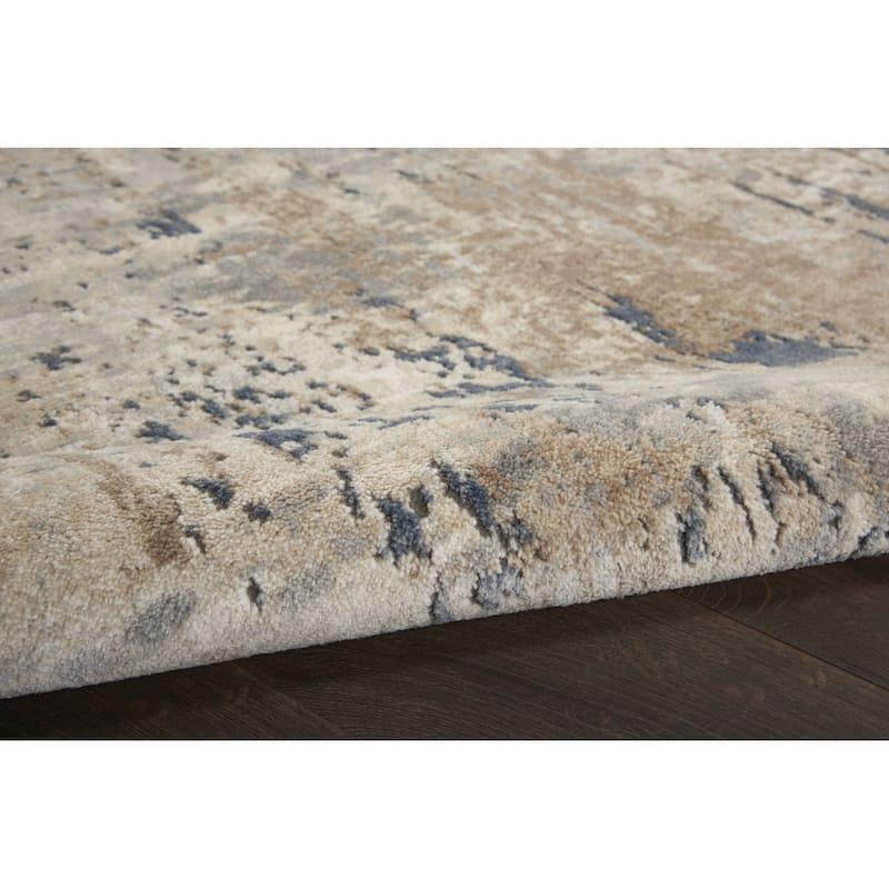 Mepi Power Loomed Abstract Modern Durable Area Rug By HomeRoots - 72' X '26' X '0.32