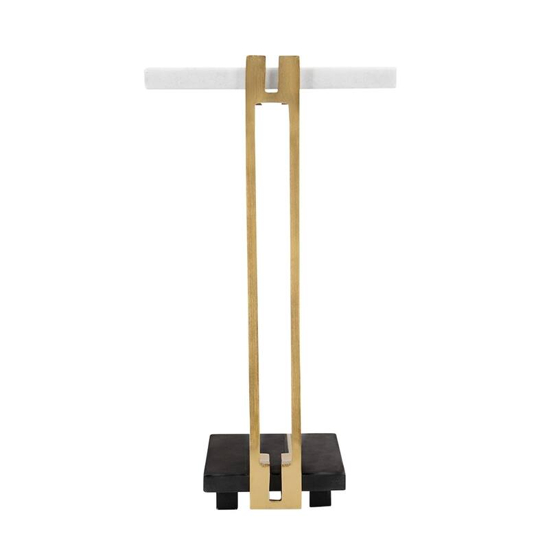 GDFStudio - Luxe C-Shaped Side Table - Chic, Functional, and Stylish Accent Piece - 22.8"