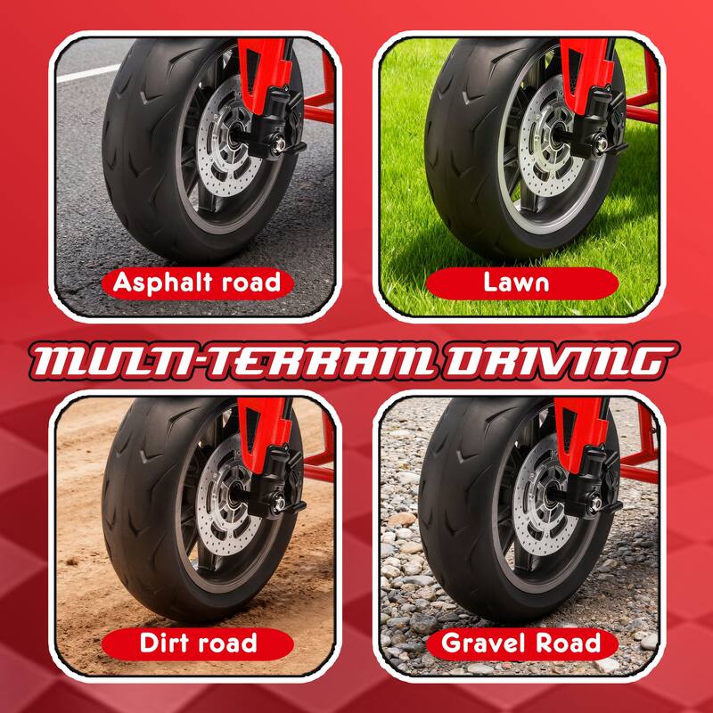 Simple Electric Bike Kids Electric Motorcycle 24V Ride-On Motorcycle with Built-in Music & LED Lights