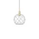 Option Antique Brass / Clear Glass with White Rope