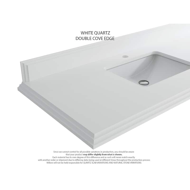 Willow Collections 24 x 22 Sonoma Teak Wood Single Bowl Sink Bathroom Vanity in Golden Teak with Countertop