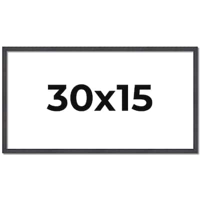 30x15 Frame Brown Solid Wood Picture Frame - Complete Modern Photo