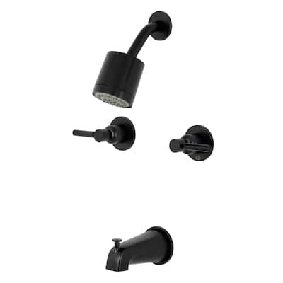 Kingston Brass Concord Two-Handle Tub and Shower Faucet