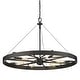 preview thumbnail 6 of 8, Vaughn Large Pendant Natural Black with Natural Black Accents
