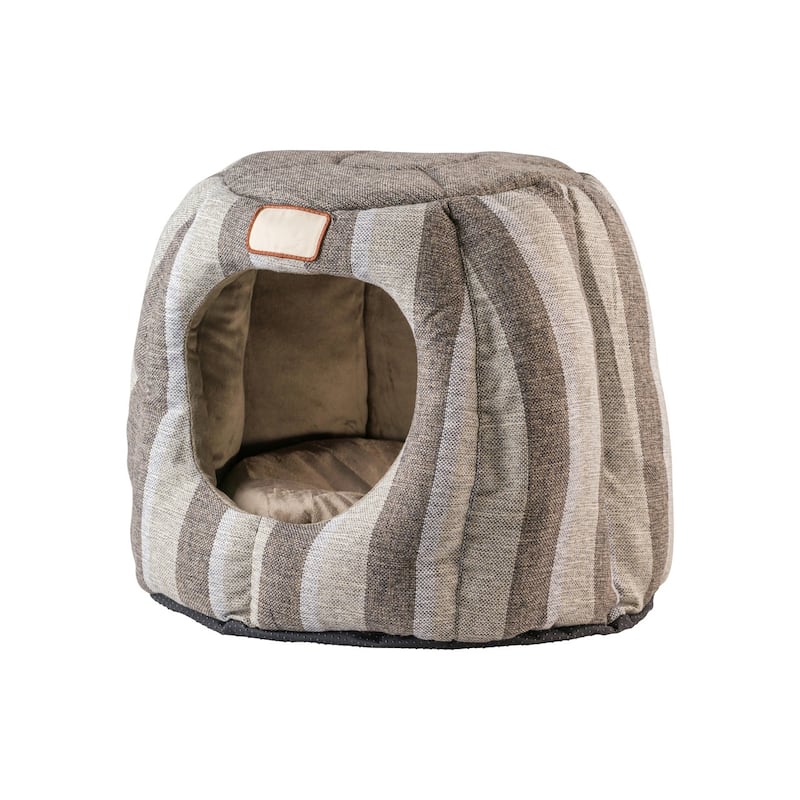 Cat Cave Shape Bed With Anti- slip Waterproof Base - 18"(L) x 18"(W) x 17"(H)