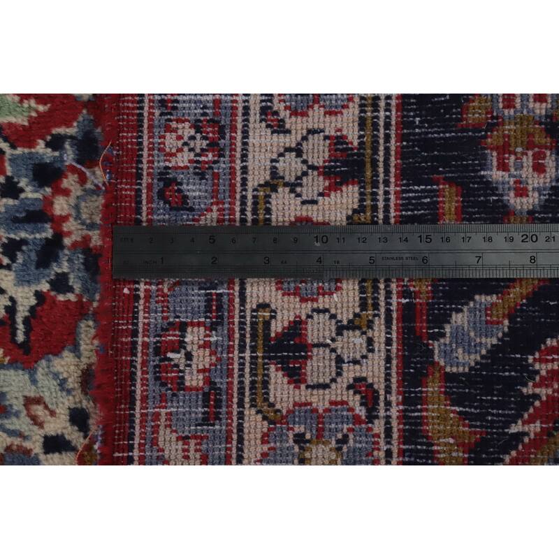 Hand Knotted Oriental 100% Wool Carpet Traditional Floral Red Najafabad Area Rug - 16' 2'' X 10' 3''