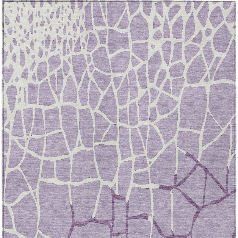 HomeRoots Abstract Transitional Rectangle Outdoor Rug