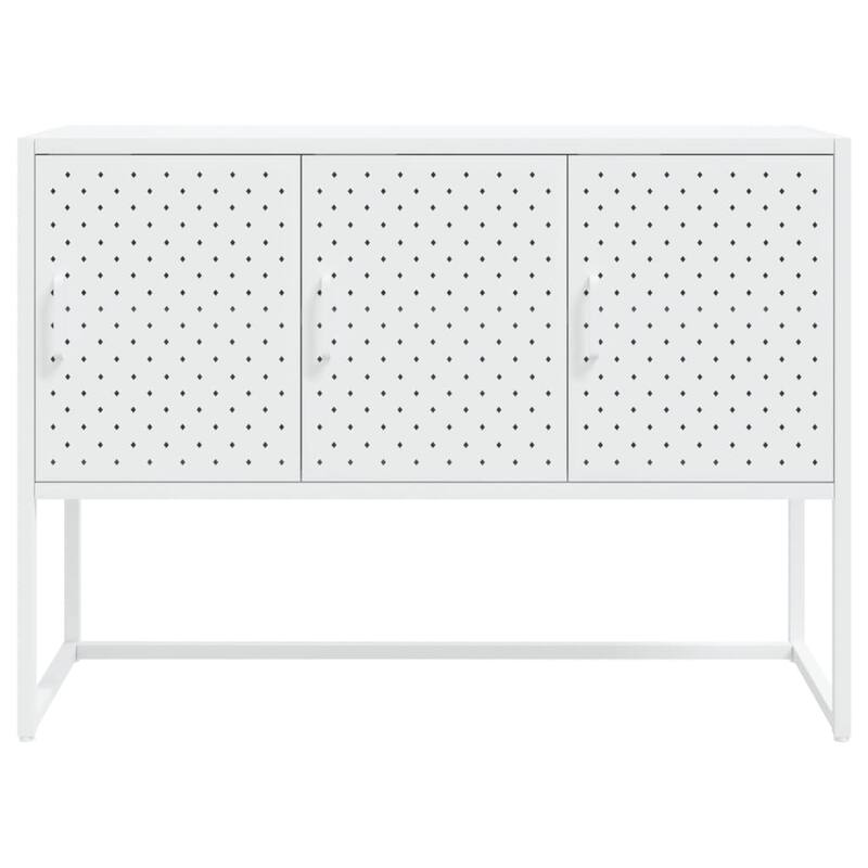 vidaXL Sideboard Storage Buffet Cabinet for Kitchen Living Room Entryway Steel