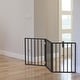preview thumbnail 10 of 24, 3-Panel Indoor Foldable Dog Gate - 54x24-Inch Wood Freestanding Pet Fence