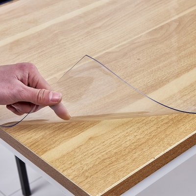 PVC Transparent Desk Protector Table Mat 120 x 70cm Table Cover