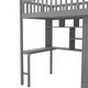 preview thumbnail 51 of 53, Loft Bed with Bookshelf,Drawers,Desk,and Wardrobe