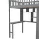 preview thumbnail 12 of 33, Twin size Loft Bed with Bookshelf,Drawers,Desk,and Wardrobe