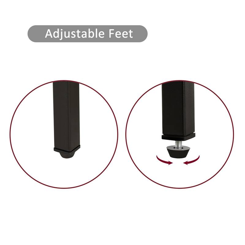 Modern Nightstand with Power Outlet and USB Ports(Set of 2)