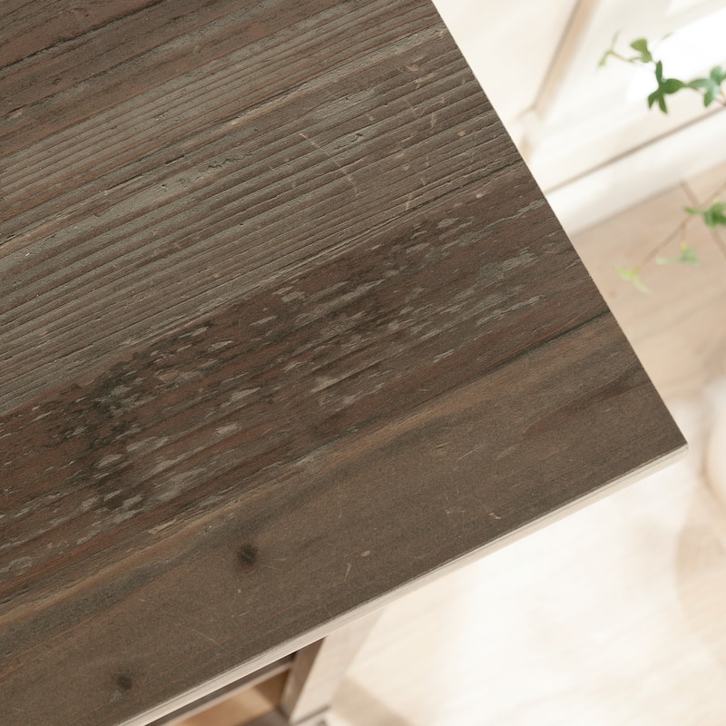 Wood Bookcase with Drawers, Brown - 46.06" W x 16.93" D x 61.30" H