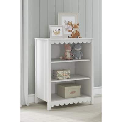 Signature Design by Ashley Hallityn White Bookcase - 31.61" W x 19.84" D x 41.14" H