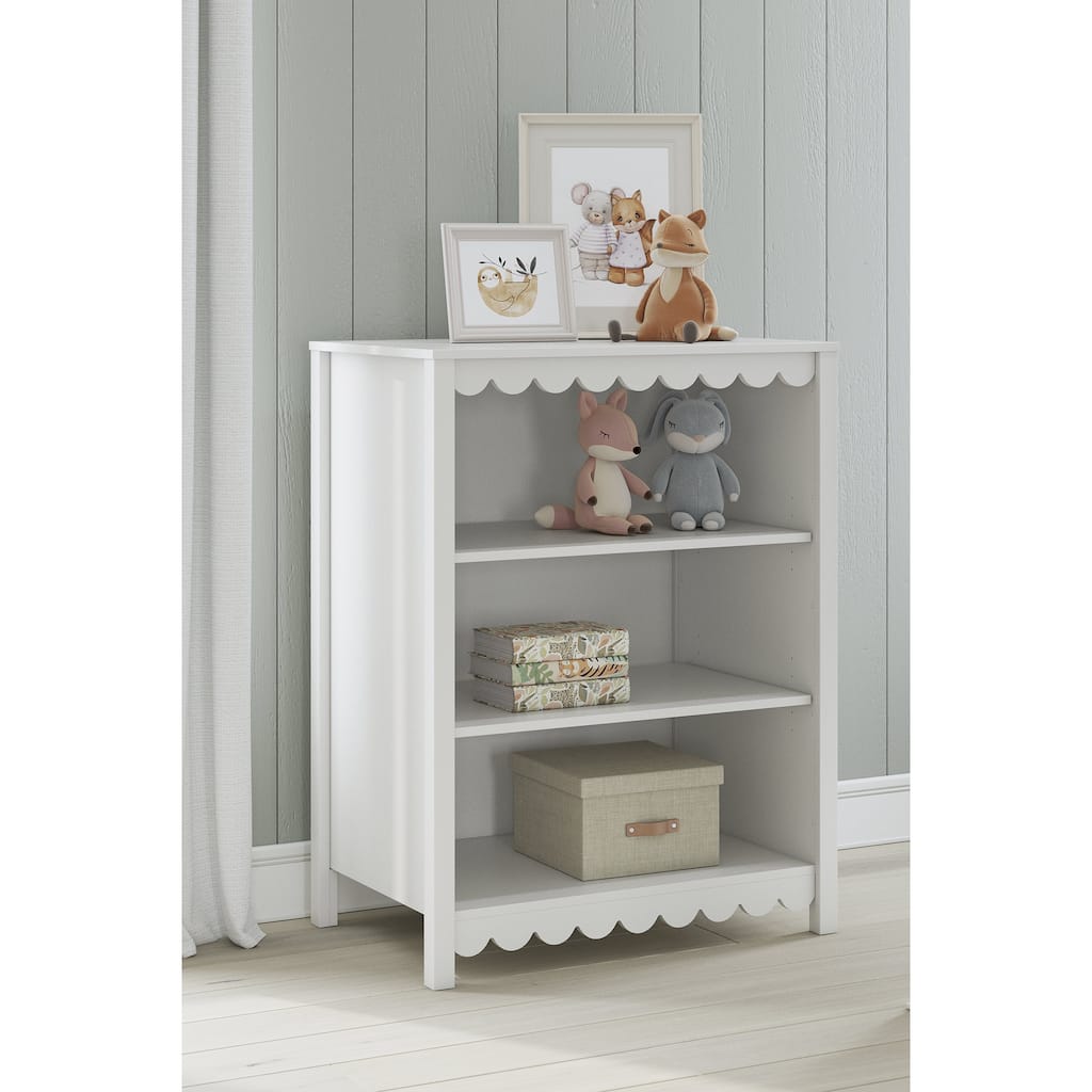 Signature Design by Ashley Hallityn White Bookcase - 31.61" W x 19.84" D x 41.14" H
