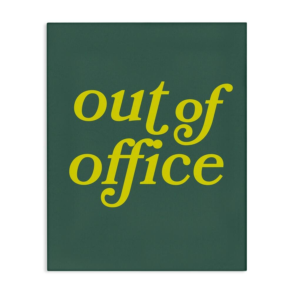 Stupell Minimal Out Of Office Canvas Wall Art Design By Victoria Barnes
