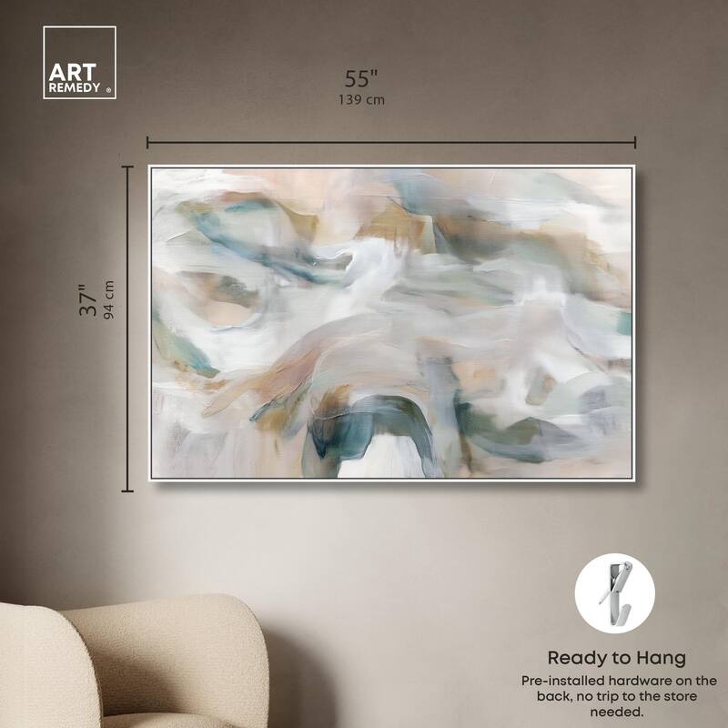 Whispering Colors IV Canvas by Art Remedy