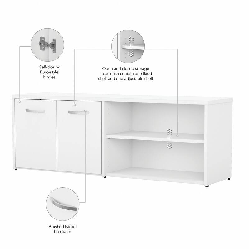 Studio C Low Storage Cabinet with Doors by Bush Business Furniture