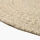 preview thumbnail 8 of 10, 100% ALL - NATURAL Wool Woven Tweed Indoor Area Rug