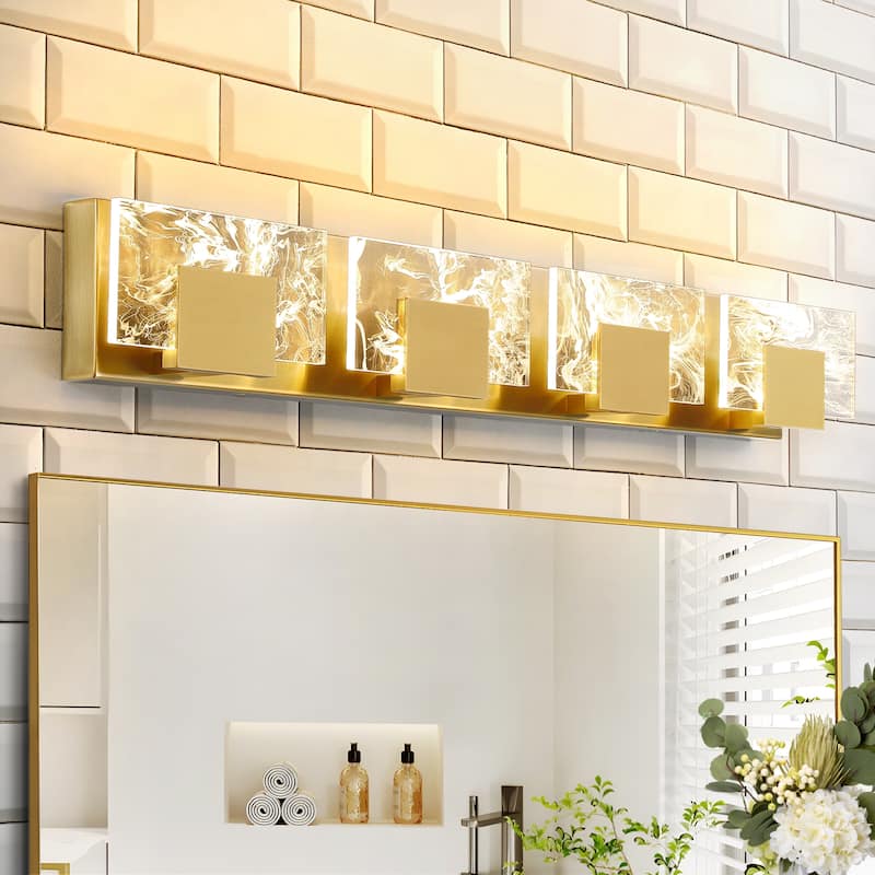 Modern Bathroom Vanity Light LED Dimmable Wall Sconce with UL Certified - 16 inches and above