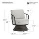 preview thumbnail 16 of 23, Spruce & Spring Patio Fruniture Outdoor Swivel Chair and Side Table