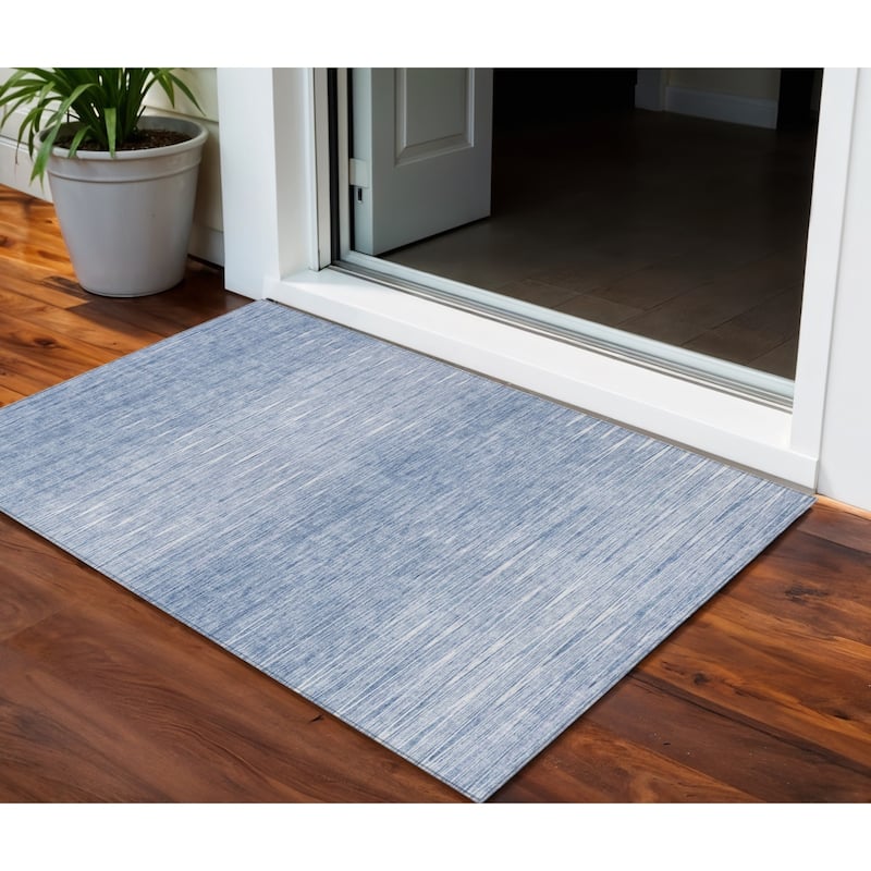 HomeRoots Abstract Transitional Rectangle Outdoor Rug - 3' x 5'