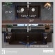preview thumbnail 27 of 75, Karran Retrofit Farmhouse Quartz 34 in. Double Bowl 50/50 Sink Kit