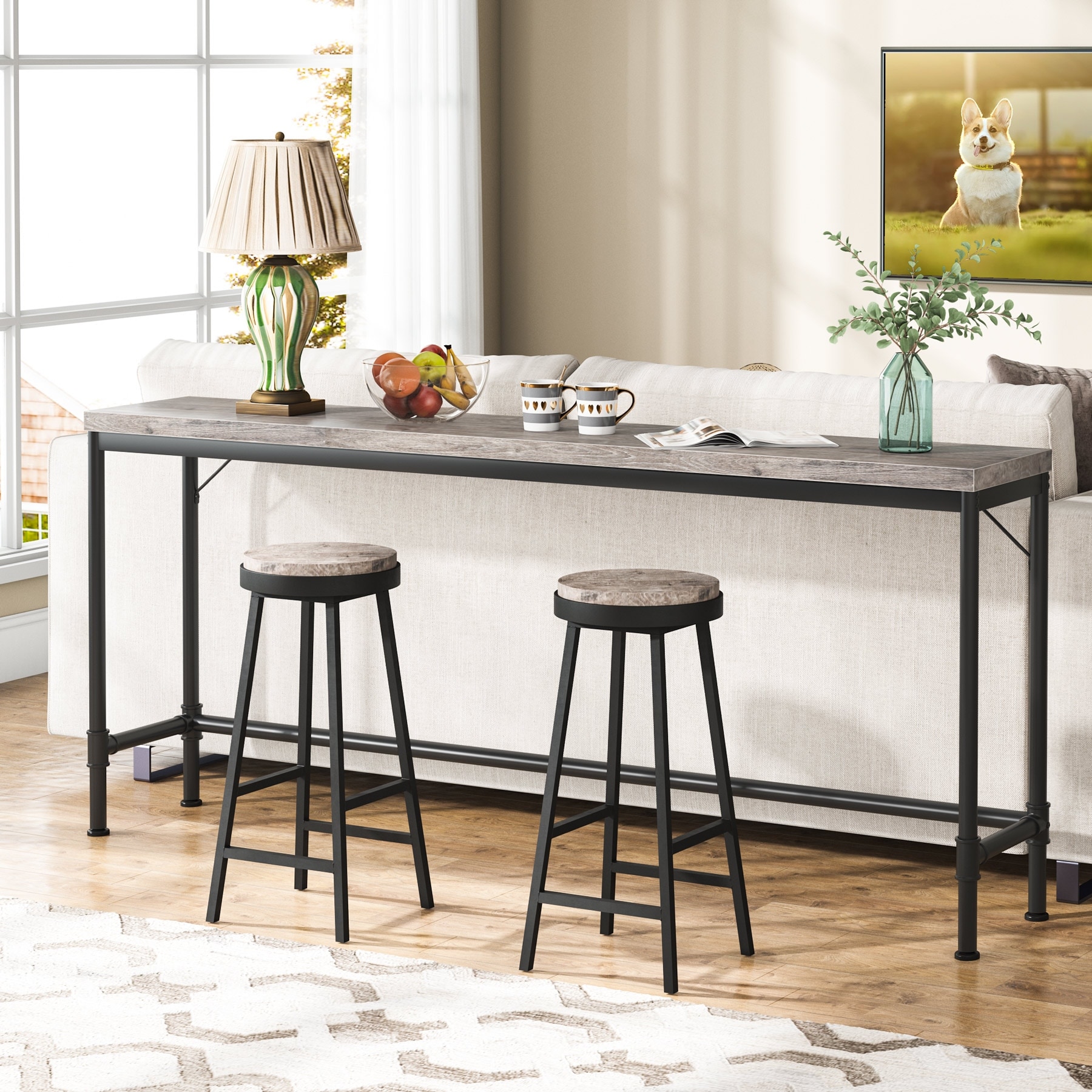 Long thin clearance bar table