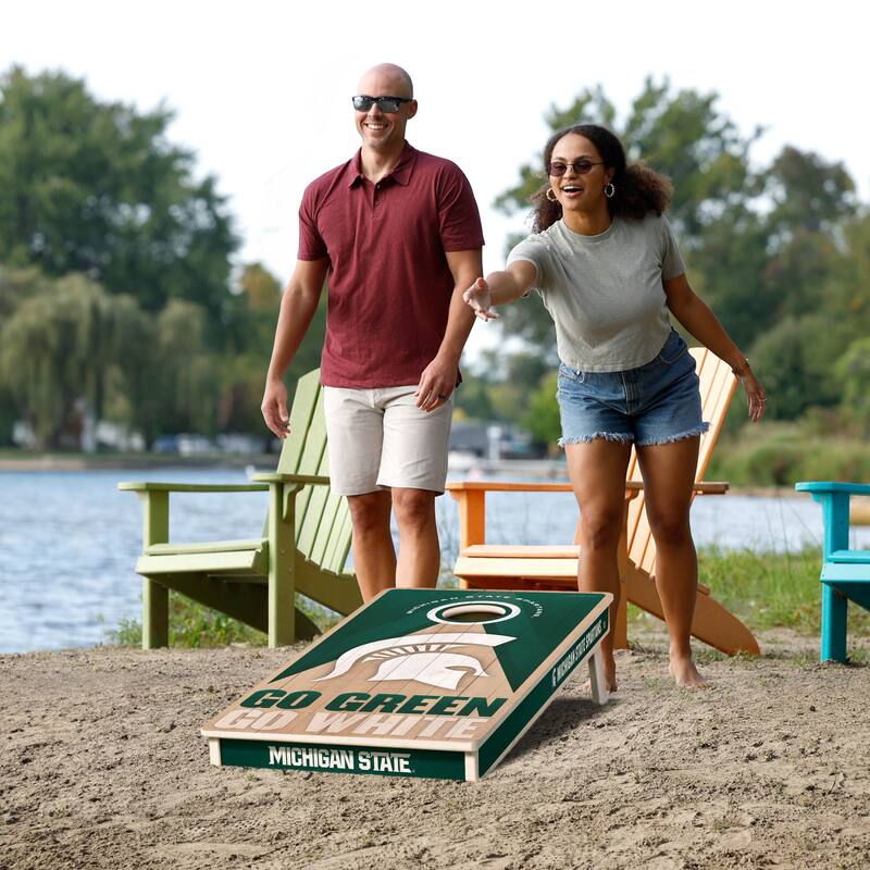 Michigan State Spartans NCAA 2x4 Professional Cornhole Board Set