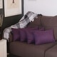 preview thumbnail 77 of 98, Farmhouse Set of 4 Decorative Throw Pillow Square and Lumbar 12" x 20" - Purple