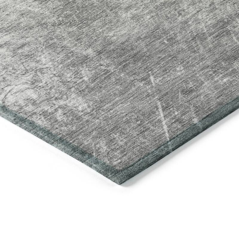 Machine Washable Indoor/ Outdoor Abstract Modern Chantille Rug