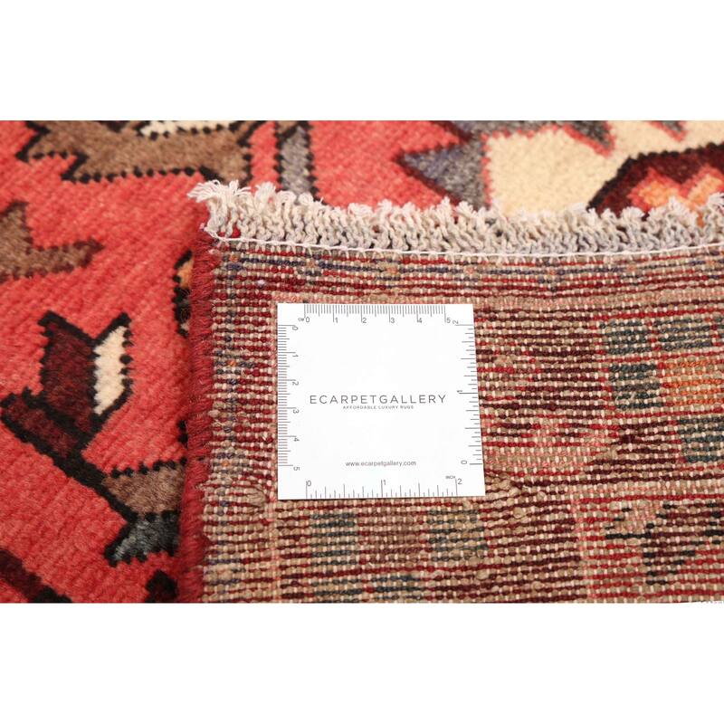 ECARPETGALLERY Hand-knotted Andelz Light Red Wool Rug - 3'5 x 9'7