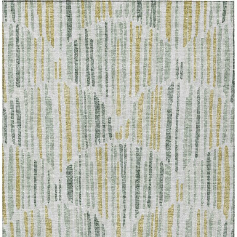 HomeRoots Abstract Transitional Rectangle Outdoor Rug