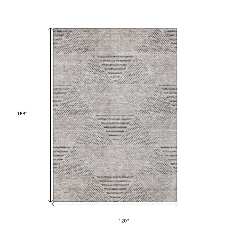 HomeRoots Geometric Transitional Rectangle Outdoor Rug