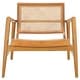 preview thumbnail 4 of 12, SAFAVIEH Ender Rattan Solid Wood Accent Chair (Fully Assembled) - 30"W x 29"D x 28"H