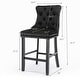 preview thumbnail 36 of 56, Contemporary Tufted Velvet Upholstered Counter Bar Stools Set of 2
