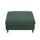 preview thumbnail 24 of 51, Modern Square Corduroy Upholstered Ottoman With Wood Leg