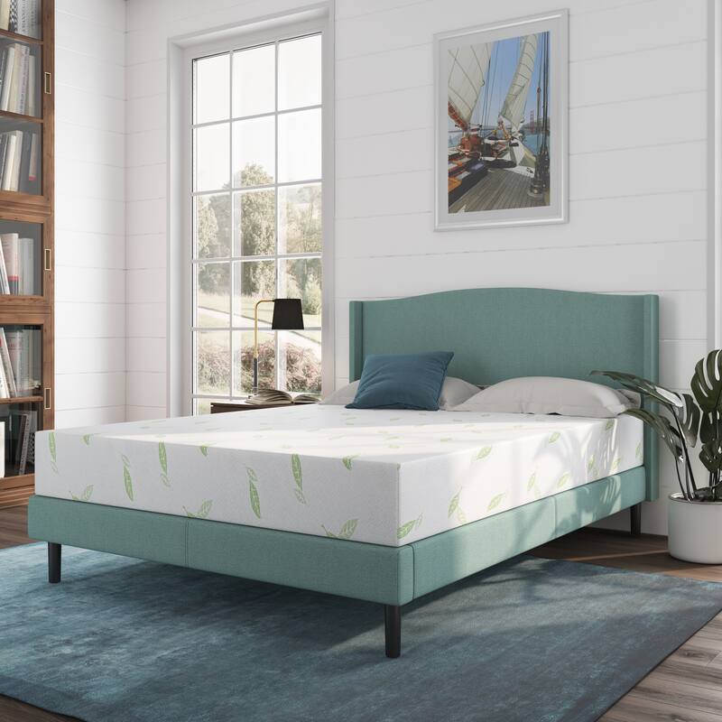 NapQueen Anula 8" Green Tea Memory Foam Mattress, Bed in a Box