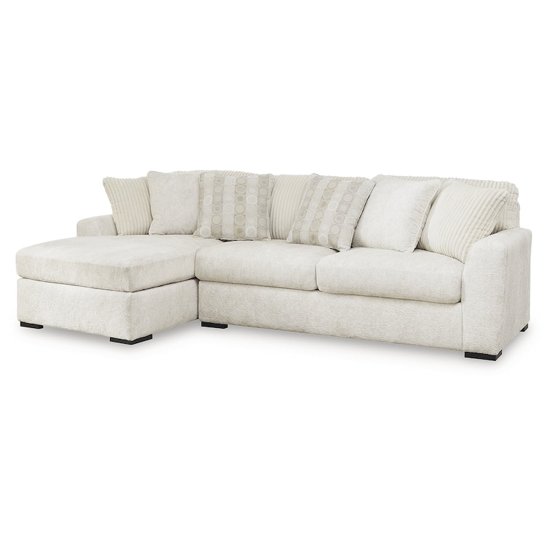 Signature Design by Ashley Chessington White 2-Piece Sectional with Chaise - 121" W x 65" D x 40" H