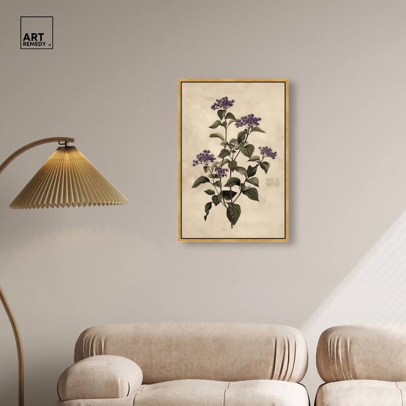 Purple Hydrangea Canvas by Art Remedy