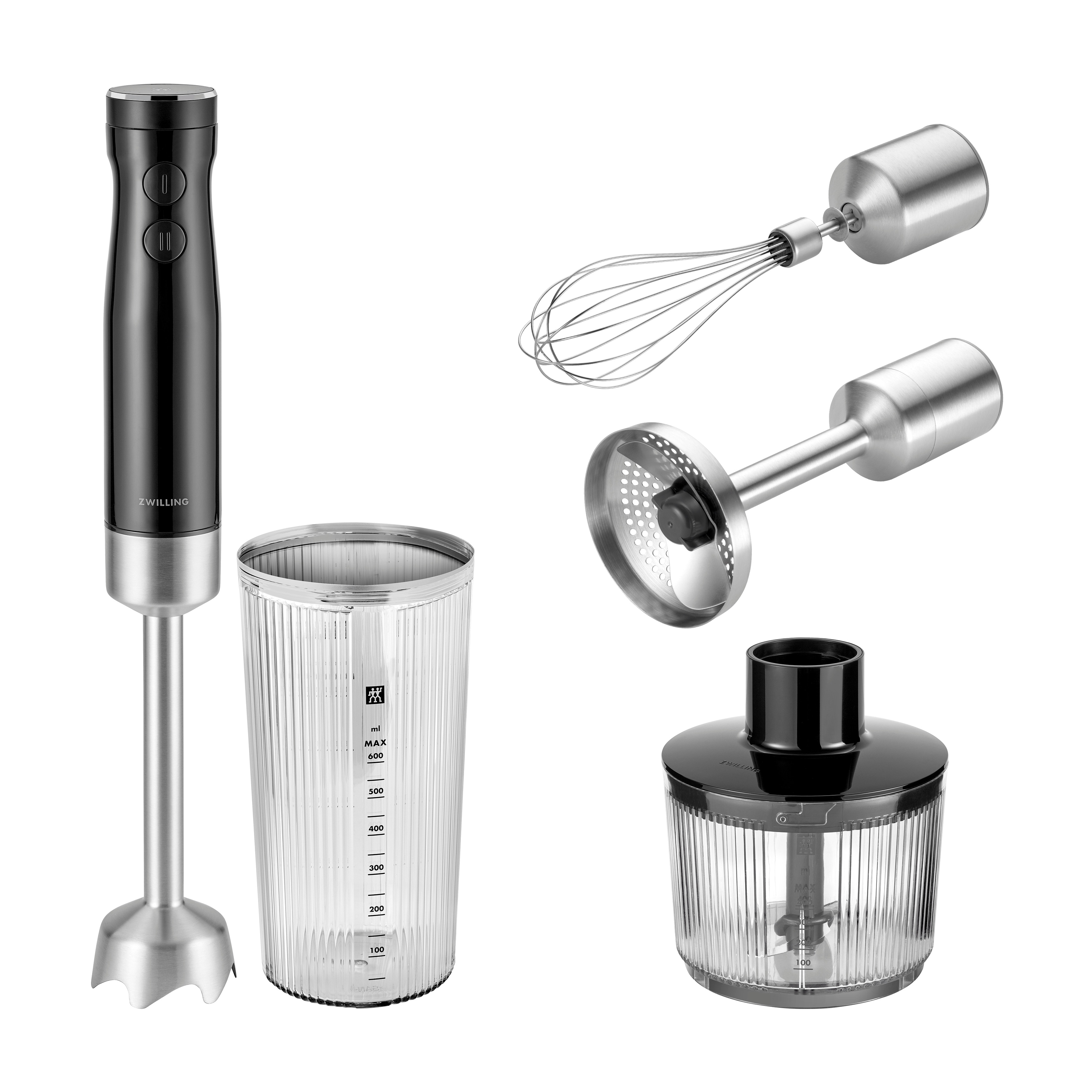 ZWILLING Enfinigy Handblender and Accessory 4-pc Set - Black