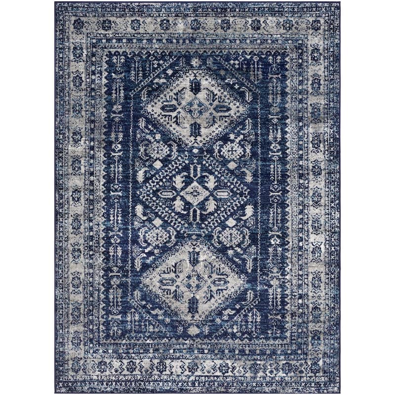 Livabliss Monte Carlo Updated Traditional Medallion Area Rug