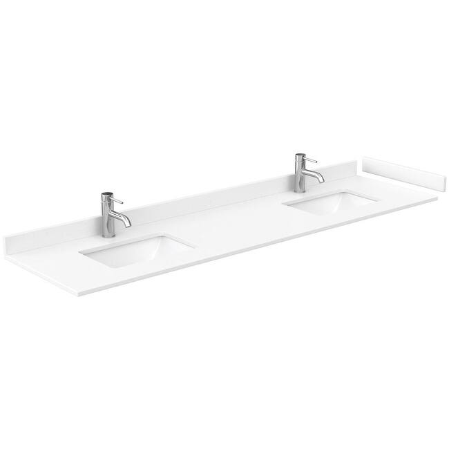 Wyndham Collection Maroni 80" Free Standing Double Basin Vanity Set
