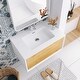 preview thumbnail 6 of 35, Bathroom Vanity in F.Oak with Integrated Solid Surface Top